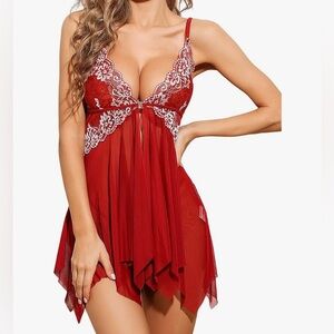 Klier Deep Red Lace Chemise